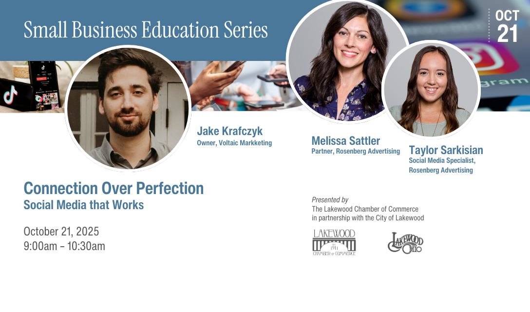 Small Business Education Series: Connection Over Perfection: Social Media that Works